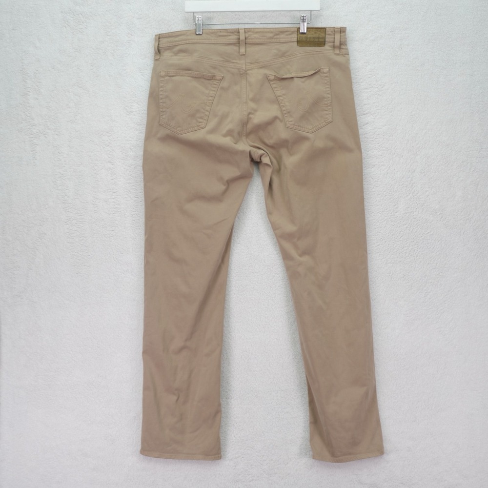 Adriano Goldschmied The Protege Straight Leg Men's Tan Lightweight Jeans 41 / 35 - Picture 4 of 13
